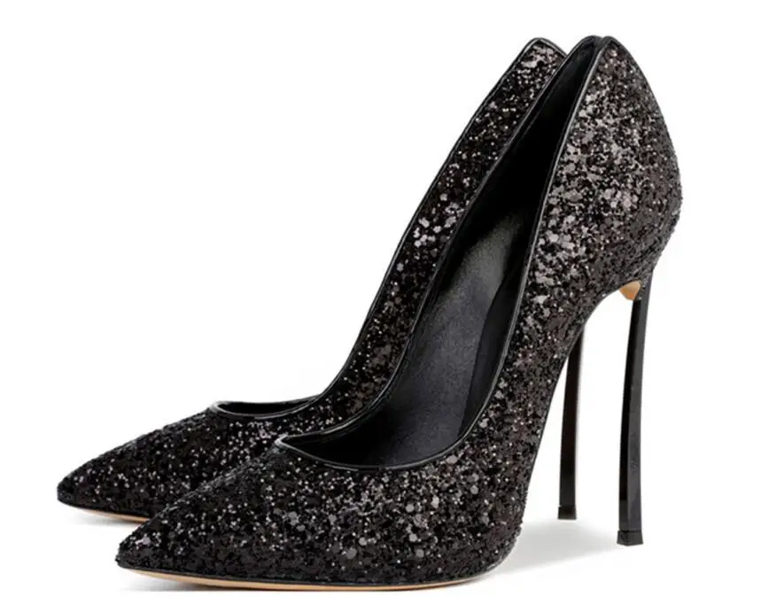 LoneLinecc Classics Mixed Colour PU Pointed Toe Shoes Slip-On StrangeStyle Women's Shoes Shallow big Size Pumps Women's Shoes