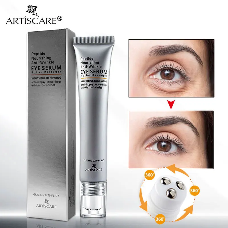 

ARTISCARE Peptide Wrinkle Eye Serum Anti-Puffiness Fine Lines Dark Circle Anti-Aging Moisturizing Eye Patches Eye Care Beauty