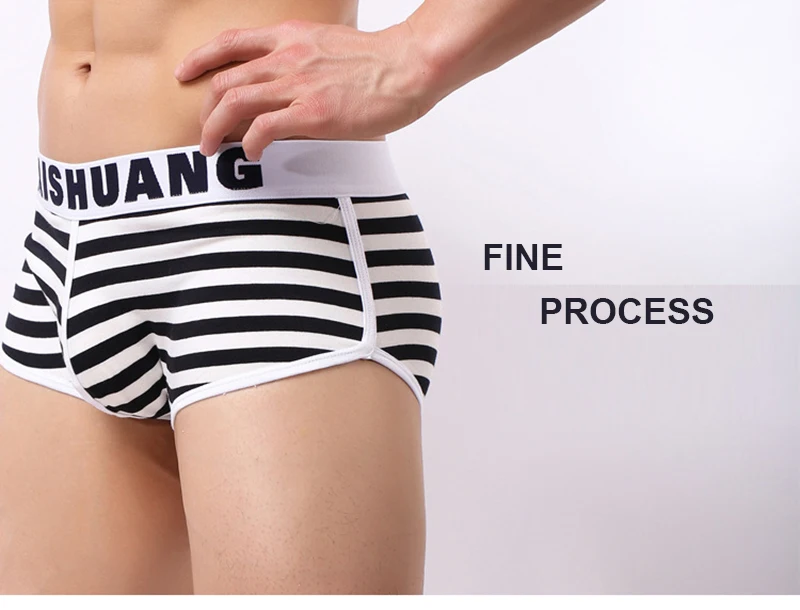 Cueca Boxer Men Stripe Underwear Brand Breathable Calvin Klein Boxer Cotton Underpants Male Boxer Shorts XXL Mens Trunks JS19 (5)