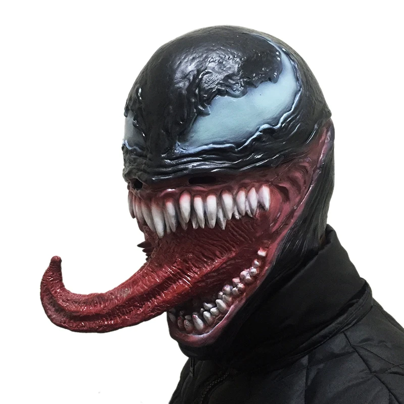 2/style Venom маска для косплея реквизит Эдварда эдида Брока темные маски Человека-паука латексный шлем на всю голову для женщин и мужчин Хэллоуин