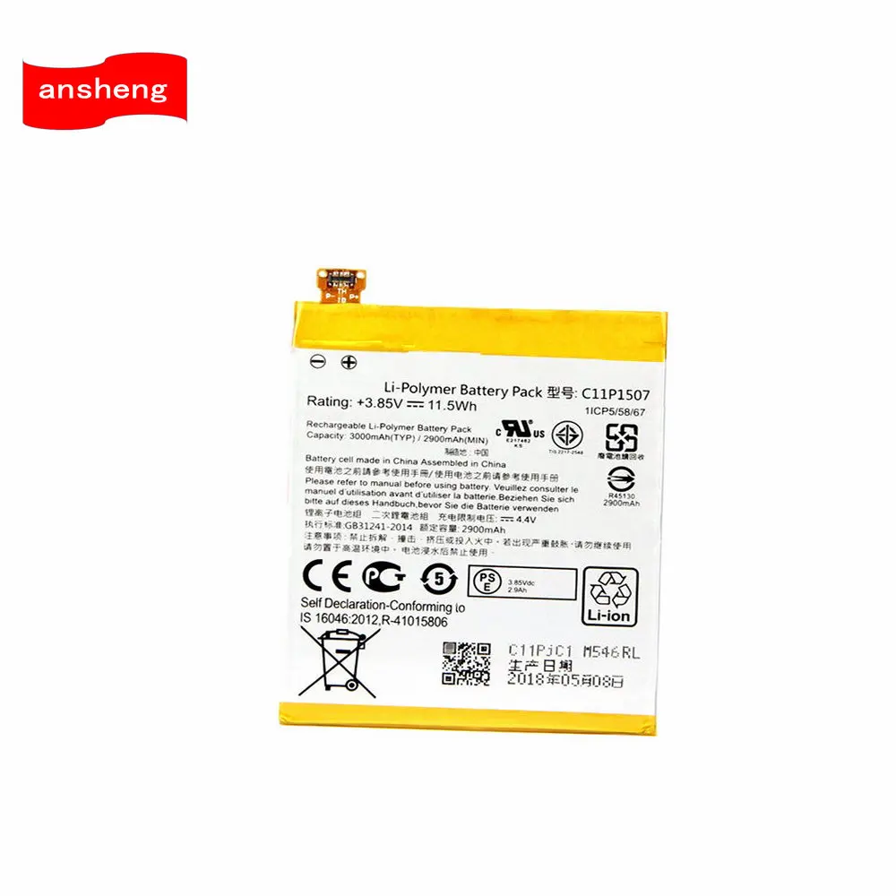 High Quality 2900mAh C11P1507 battery for Asus zenfone zoom ZX551ML