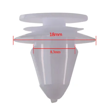 

50Pcs Plastic Rivet Car Door Trim Panel Retainer Clips 8.3mm Hole Push Engine Cover Fender Auto Fastener For V W Volkswagen Golf