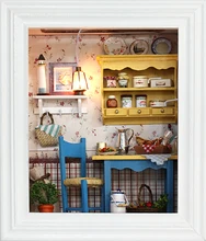 DIY 3D Miniature Assemble Puzzl Creative Wooden Building Dollhouse Kits with Funitures For Child Festival Handmade Gifts