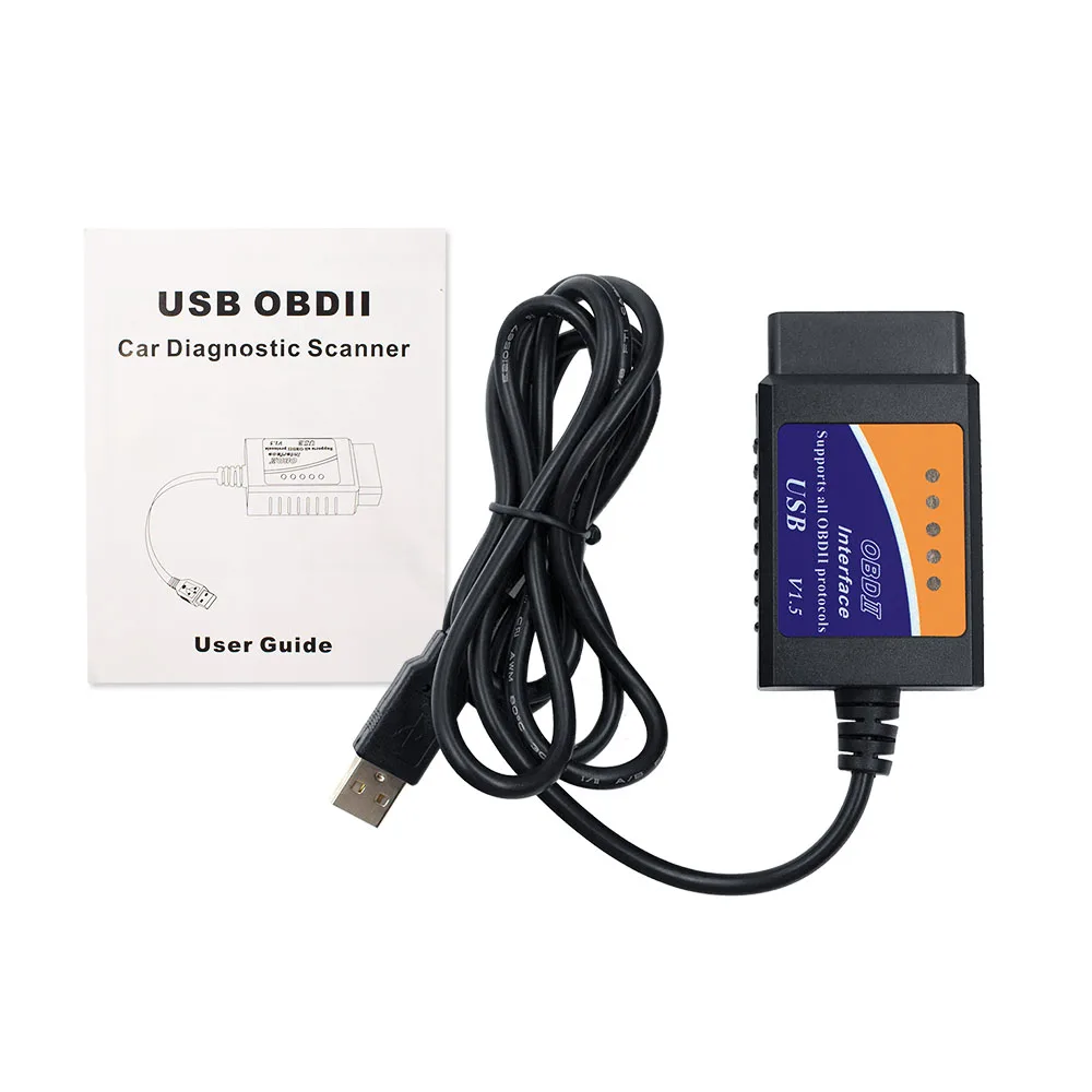 Лучшее качество elm327 Usb V1.5 Obd2 Диагностический кабель с чипом Pic18f25k80 Elm 327 оборудование 1,5 Obd Ii сканер Elm 327 Usb 25k80