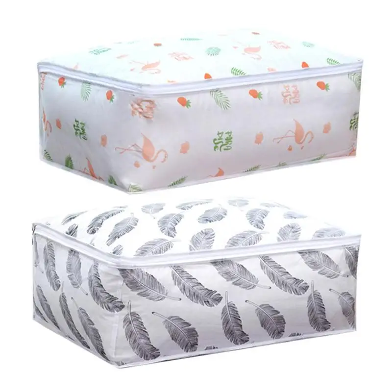 Flame Printed Quilt Storage Bag for Underwear Home Clothes Quilt Pillow