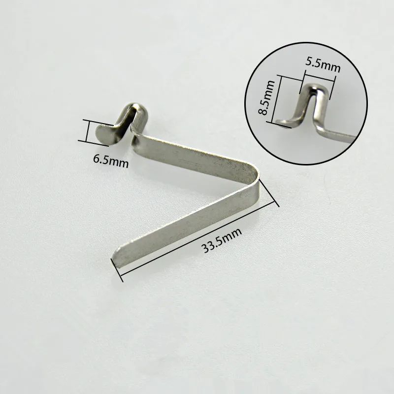 

10PCS,5.5mm OD * 8.5mm Height, 33.5mm Length x 6.5mm Width Plate, Push Button Spring Snap Clip Locking Tube Pin