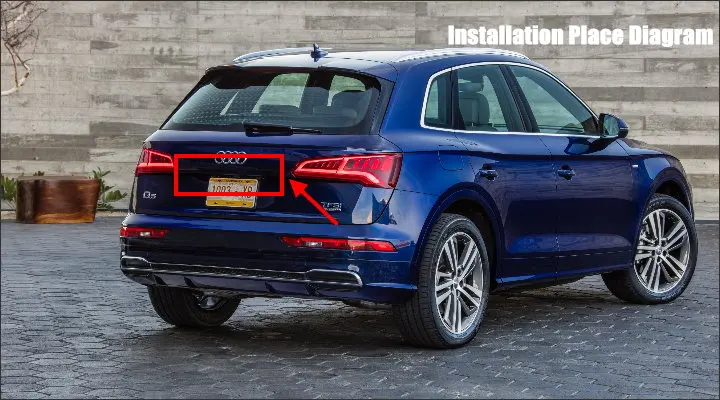 Liislee For For Audi Q5 ( FY ) 2017 2018 Trunk Handle  Car Rear View Rearview Camera Backup Reverse Parking Cameracar