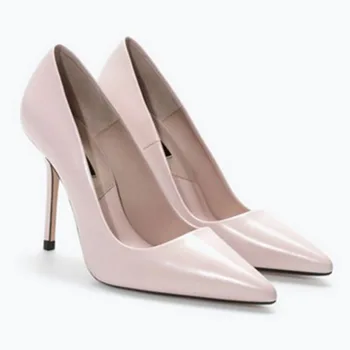 

2019 autumn new pointed high heel stiletto women's shoes shallow mouth with female wedding shoes.