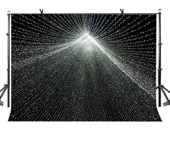 

7x5ft Black Dream Backdrop Shining Umbrella Rays Photography Background and Studio Photography Backdrop Props