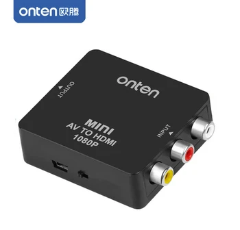 

Onten Mini AV to HDMI Video Converter Box AV2HDMI RCA AV HDMI CVBS to HDMI Adapter for TV HDTV PS4 PS3 PC DVD Xbox Projector
