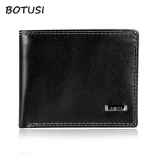 

BOTUSI Wallet for Men Small Wallet Men Leather Thin Wallet Male Slim Man Card Purse Money Bags Card Holder Soft Mini Purses