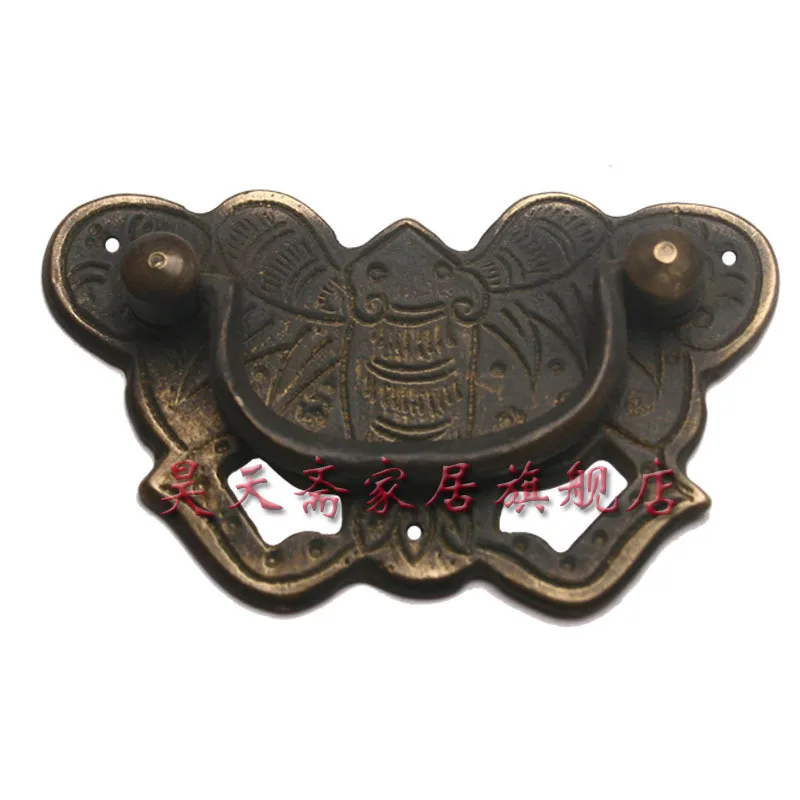 

[Haotian vegetarian] antique copper handle / Chinese decoration accessories / copper handicrafts HTD-070