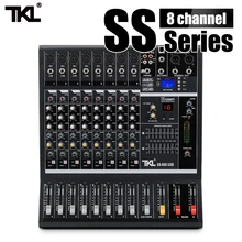 TKL SS800 профессиональный звуковой микшер с USB DJ микшерный пульт MP3 Bluetooth с 16 реверберации эффект 7 эквалайзер S