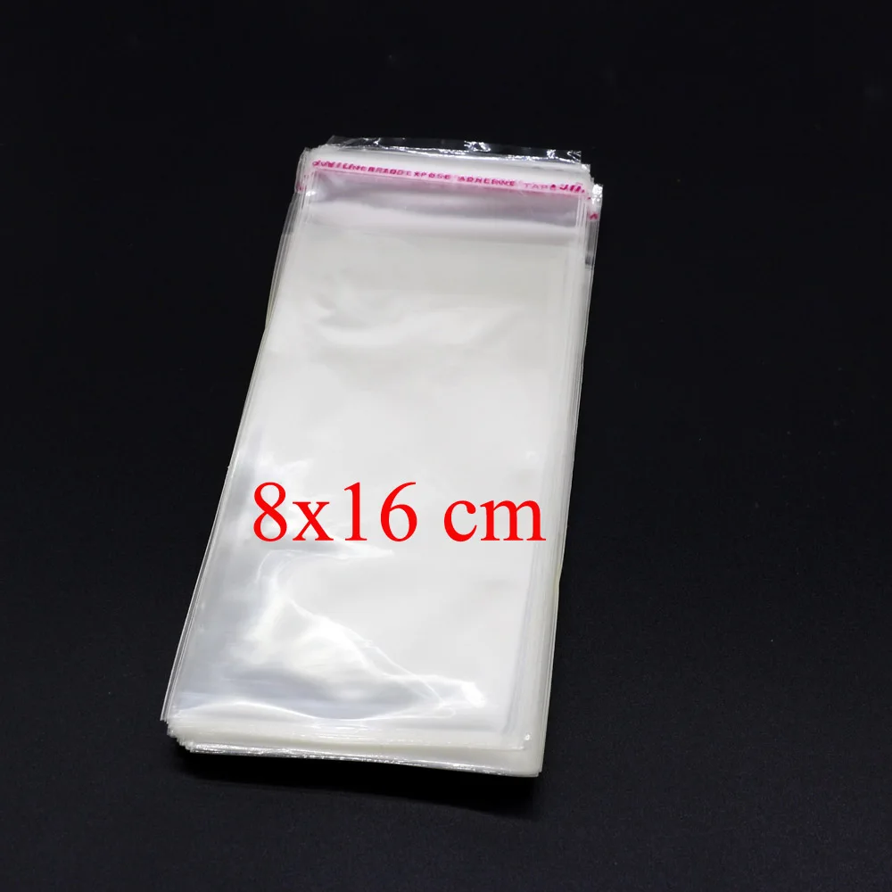 100pcs 8x16 Clear Resealable Cello Cellophane Bags Good For 100pcs 8x16 Clear Resealable Cello
