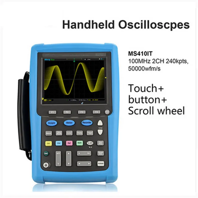 Cheap Micsig oscilloscope diy kit handheld oscilloscope multimeter portable digital oscilloscope touchscreen 100mhz 2ch MS410IT