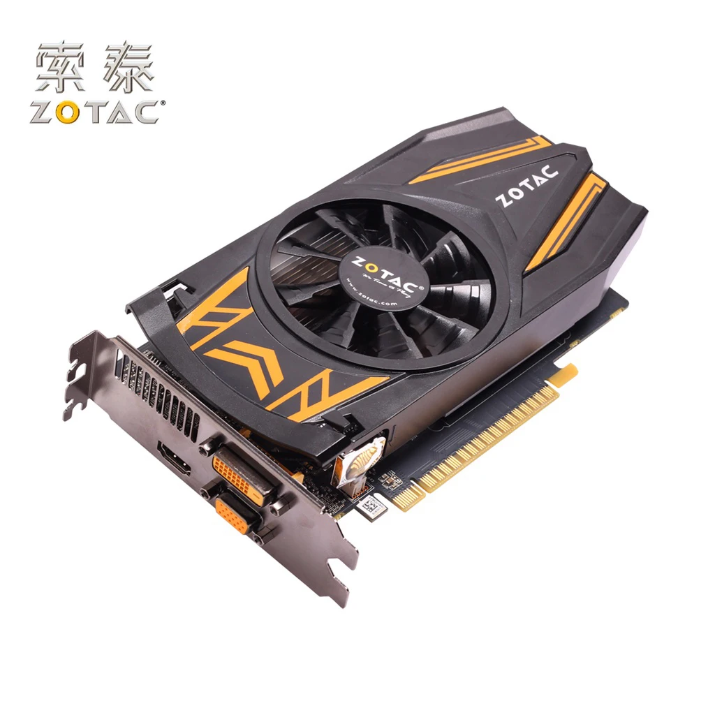 Оригинальные графические карты ZOTAC GeForce GTX 650 1GD5 PC для NVIDIA GTX600 GTX650 1G видеокарта 128