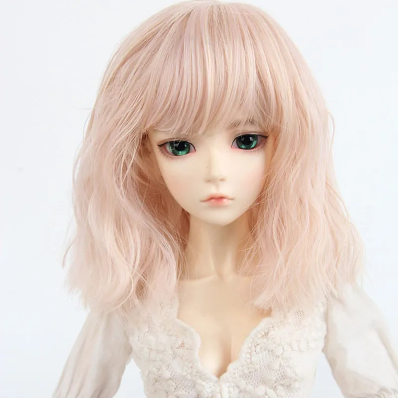 

sd bjd doll wig 1/3 1/4 1/6 volume of instant noodles shoulder-length short hair wig high temperature wire (buy 1 pec)