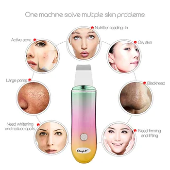 

USB Charging High Frequency Facial Skin Scrubber Ultrasonic Skin Blackhead Removal Face Cleansing Wrinkle Remover Skin Whitening