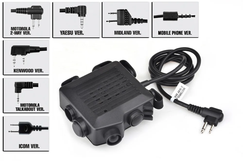 Z Тактический SELEX TACMIC CT5 наушники Softair 6 Plug Airsoftsports гарнитура аксессуары Kenwod Midland PTT для Baofeng Радио Z133