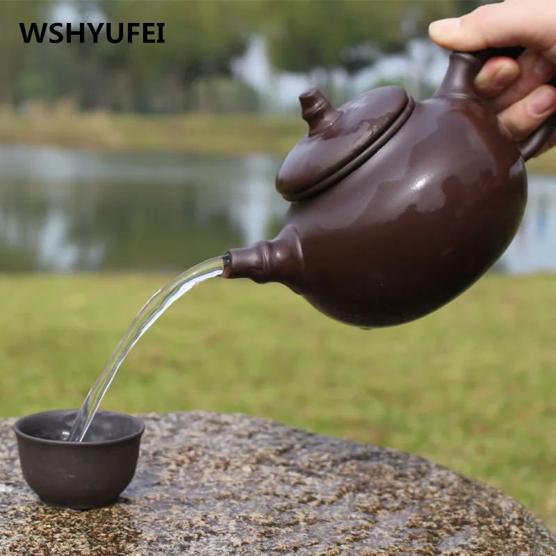 2018 KungFu TeaSet large capacity Yixing Teapot Handmade Tea Pot Cup