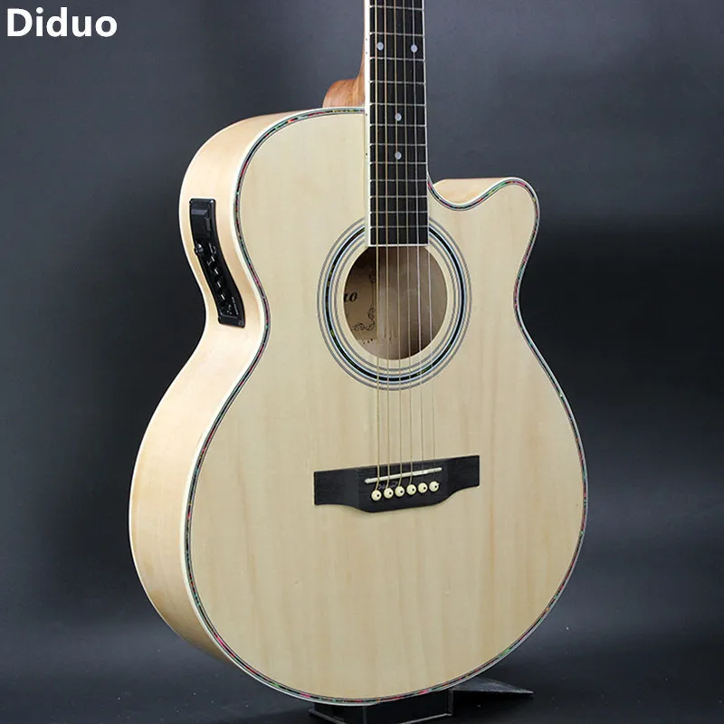 Diduo Hot 40 Inch Folk Acoustic Guitar With EQ Basswood Guitar