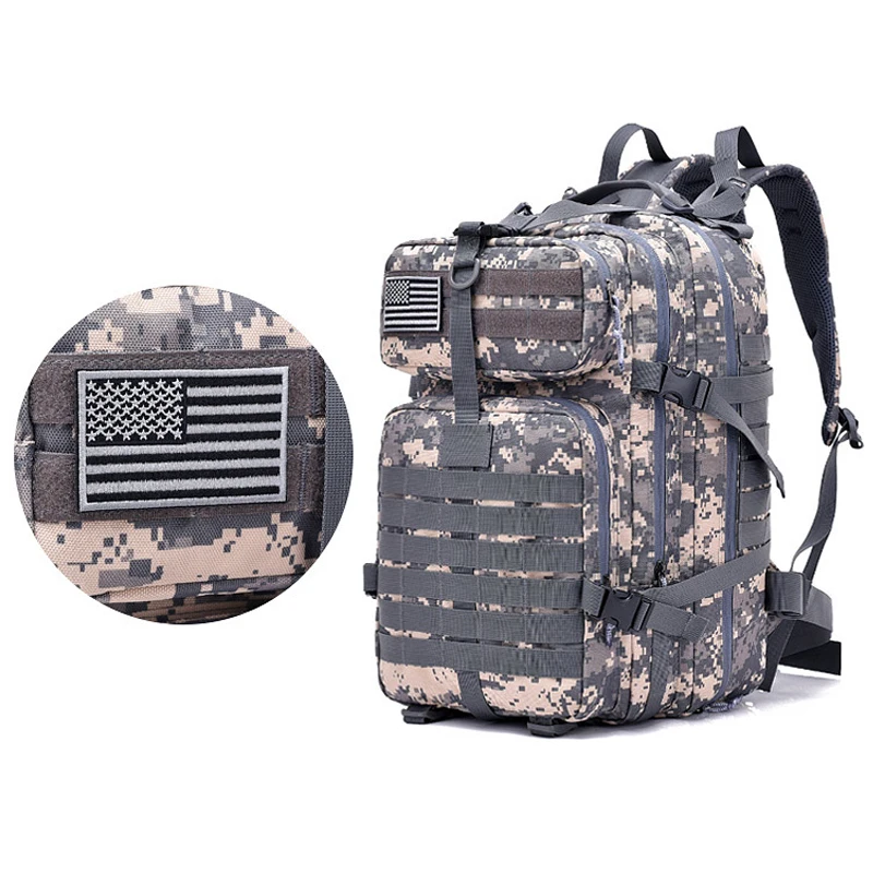 

40L Waterproof Military Tactical Backpack Army Molle Bug Out Bag Small Assault Pack Rucksack for Outdoor Hiking Camping Hunting