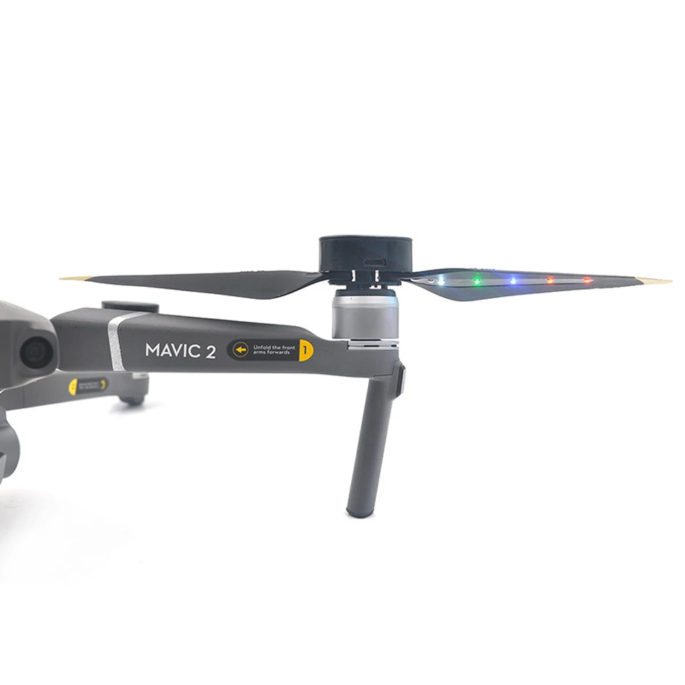 

2 Pairs Low-Noise Quick Release Folding Rechargeable LED Light Flash Propellers for DJI Maivc 2 Pro/Zoom