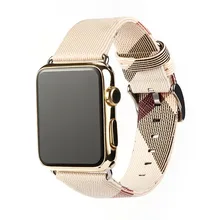 Кожаный ремешок для часов Apple Watch 5, 4, черный, серебристый металлический разъем, белый ремешок, браслет, замена для iWatch 44 мм, 40 мм, ремешок