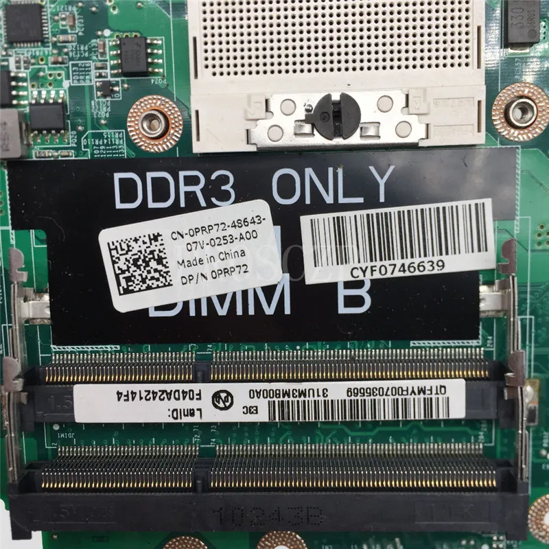for1464 1564 1764 Павильон материнская плата ноутбука CN-0PRP72 0PRP72 DA0UM3B8E0 ПРБ: 5X2FJ PGA989 DDR3 протестированы в порядке