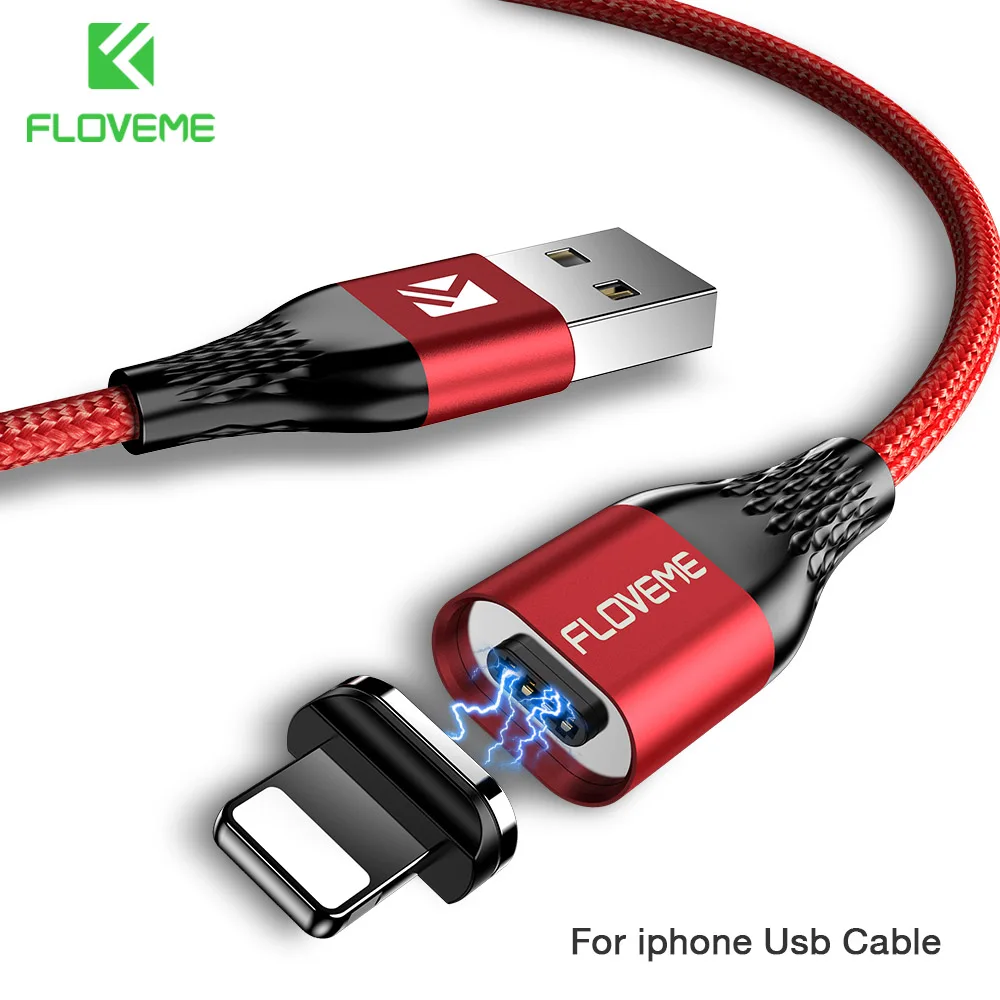 Магнитный Usb кабель FLOVEME для быстрой зарядки iphone Xs Max X Xr 5 6 S 7 8 Plus|Кабели мобильных