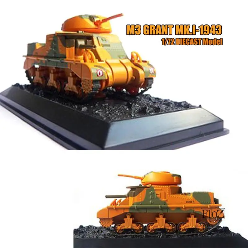 USA M3 GRANT MK.I-1943 1/72 DIECAST MODEL TANK Amer |