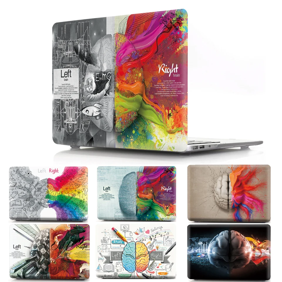 Чехол с принтом для Macbook Air 13, чехол для ноутбука A1446, жесткий ПВХ с мультяшным мозгом, защитный чехол для Macbook Air 11 13, чехол
