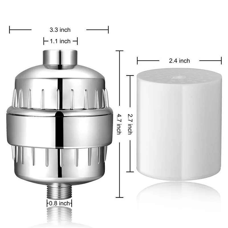 

Bathroom Shower Water Filter Purifier Multi-layer Filtration Activated Carbon Cartridge Water Purifier Tap Prefilter Faucet