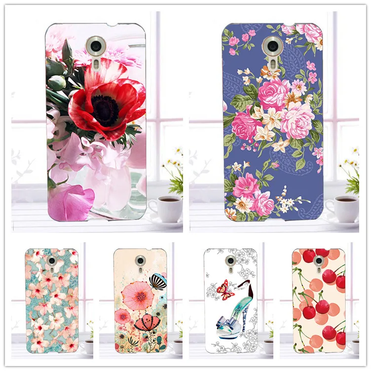 

For Wileyfox Swift Case Cover Luxury Diy UV Painted Colored Flowers Soft Tpu Case For Wileyfox Swift Cover Sheer Bags 10 Pattern