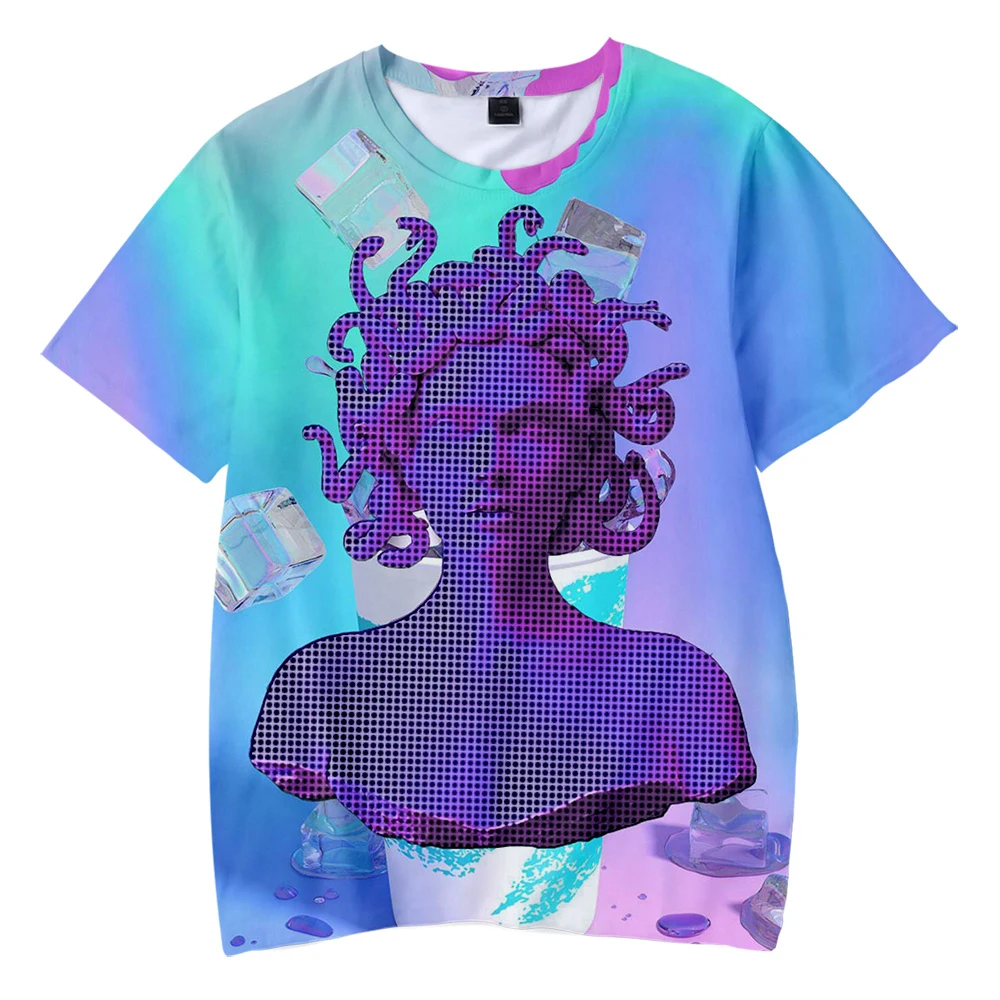 Детская одежда с 3D принтом Vaporwave футболка для косплея лето 2019 | Мужская