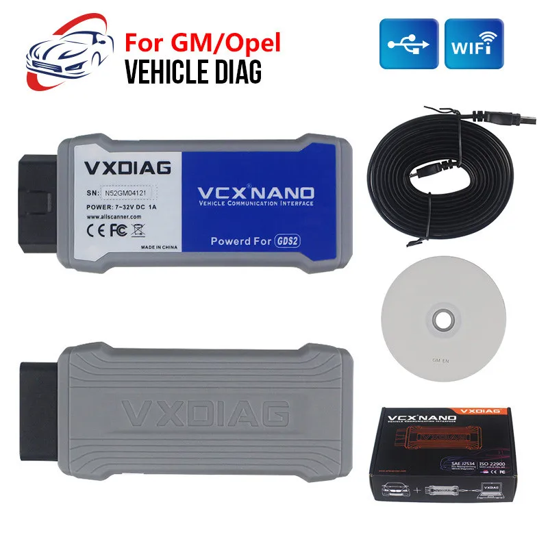 

In Stock VXDIAG with USB/WIFI VXDIAG FOR GM/OPEL VXDIAG VCX NANO Multiple GDS2 and TIS2WEB Diagnostic/Programe VXDIAG VCX