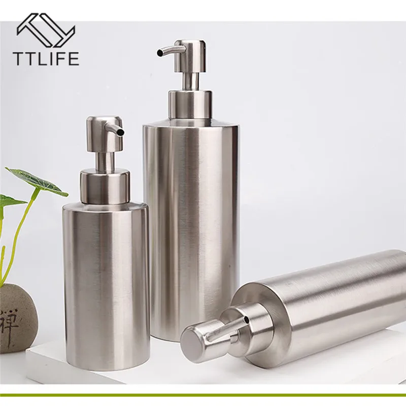 250/350/550MLHigh Quality Stainless Steel Soap Dispenser Hand Sanitizer In Emulsion Bottle Bathroom Fixture Bathroom Hardware