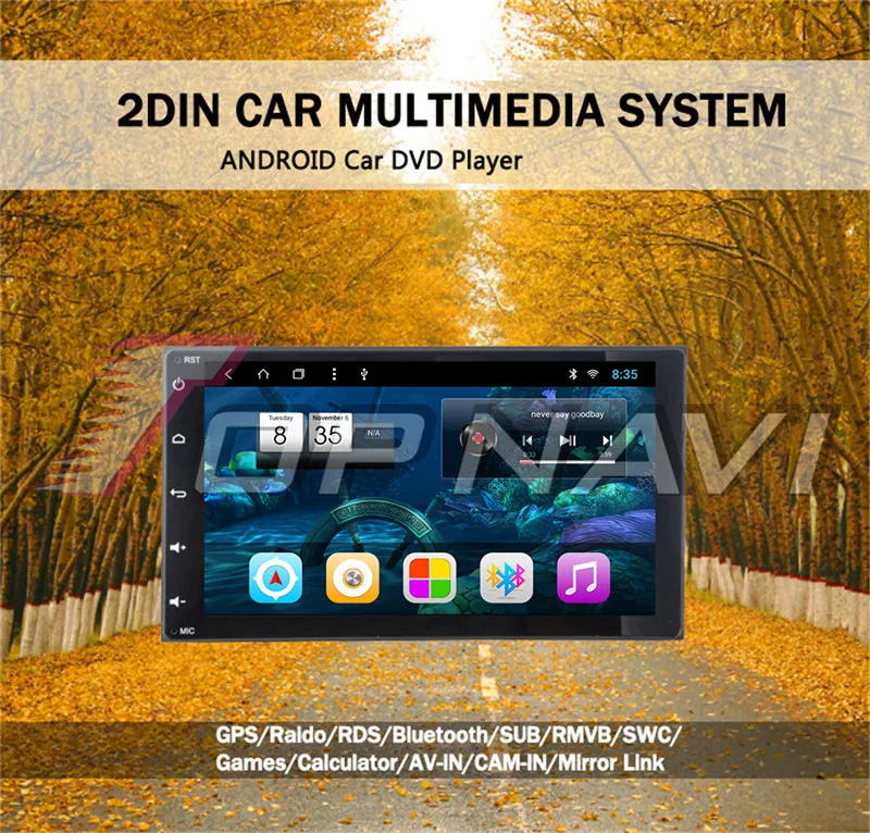 android car stereo 2 din quad core For Toyota Sienna 2013