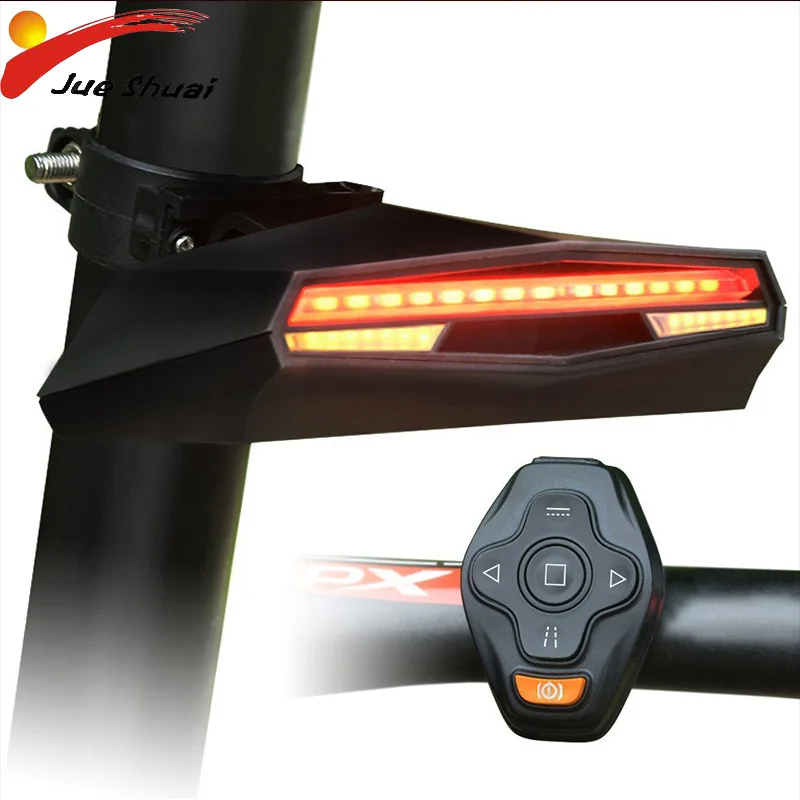 

Bike Laser Tail Light USB Rechargeable Bicycle Rear Lamp Turn Signal USB Rechargeable Taillight MTB Mountain Bike Running Lights