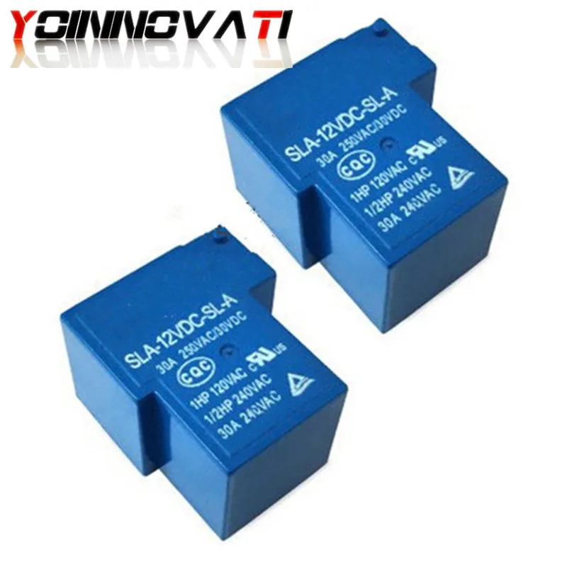 10 шт./лот SLA 12VDC SL A 12V 30A 4Pin T90 реле мощности|power relay|30a power relay12v 30a relay |