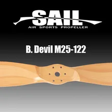 Мощный зонтик пропеллер, mouserian muster185, 1220 мм, B. Devil M25-122, Sail propeller деревянный пропеллер