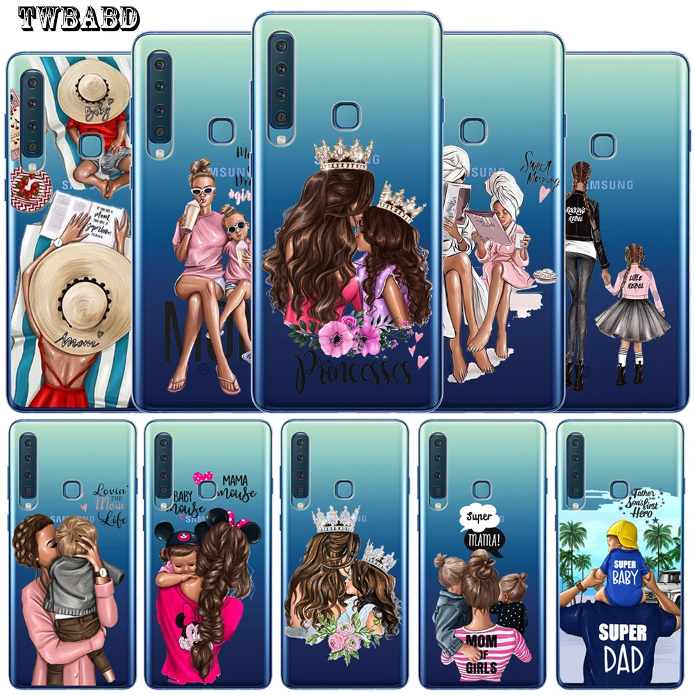 

Soft Silicone For Cover Samsung A10 A20 A30 A40 A50 A70 M10 M20 Fashion Super Mama Sxey Mom Girl Baby Mouse Case Shell Capa Etui