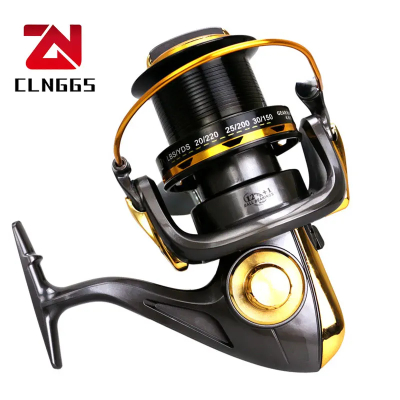 

Fishing Reel with Magnesium Alloy Supporter 12+1BB Ultralight Weight for Saltwater and Freshwater Left Right Interchangeable