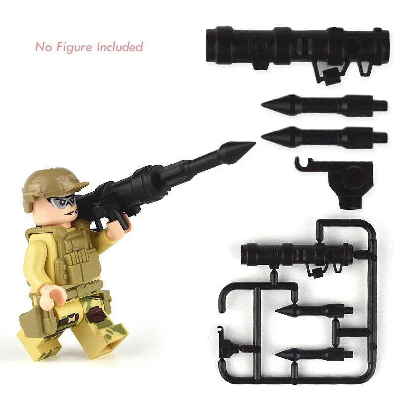 Military Guns Swat Police Weapon Accessory Pack Building Blocks WW2 Army Soldiers Figure Compatible LegoINGlys Toys for children