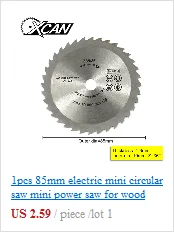 5 шт. 85 мм Мини циркулярное лезвие пилы диаметр 15 мм для резки древесины электроинструменты аксессуары пилы по дереву