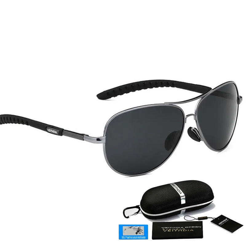 Бренд VEITHDIA, поляризационные солнцезащитные очки, мужские солнцезащитные очки для вождения, UV400, мужские аксессуары, очки oculos de sol masculin для мужчин, 3088 - Цвет линз: gray PB