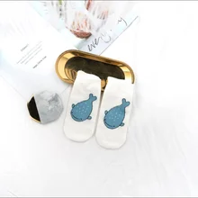 Новинка; высокое качество; 1 пара; удобные хлопковые носки унисекс с рисунком медведя; женские тапочки; короткие носки; 5 цветов;# WZ11