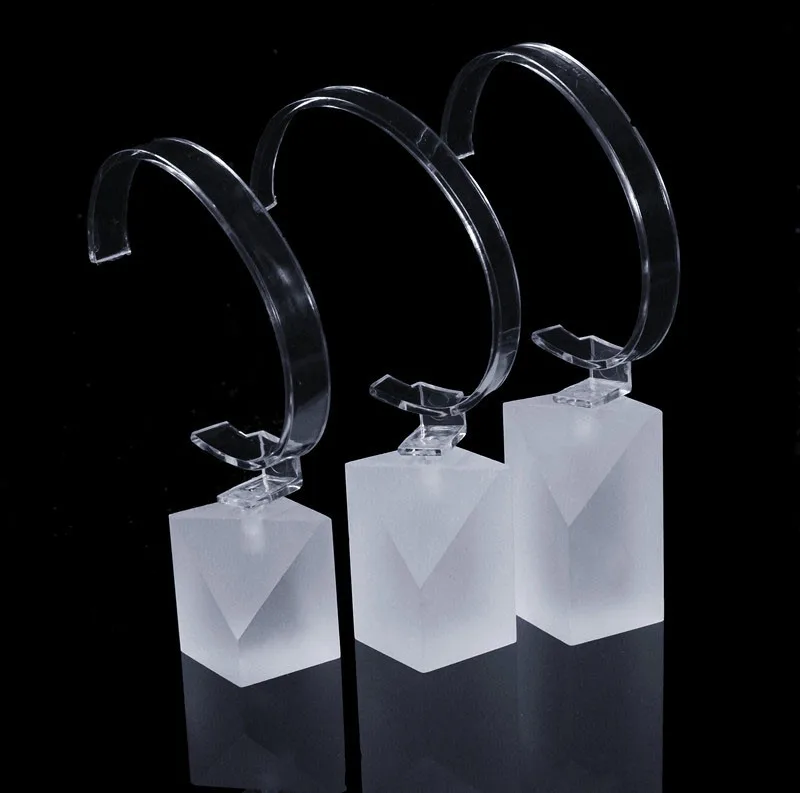 

Lot of 3 Acrylic watch display holder New Fashion Watch Display Stand Watch Display Rack Frosted Watch Showcase