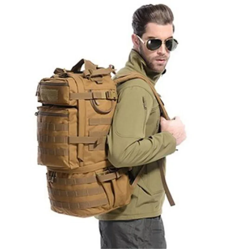 Mochila de gran capacidad para hombre y mujer, bolsa de viaje de 50 L, para  ordenador, montañismo, militar, multifuncional, de alta calidad -  AliExpress Maletas y bolsas