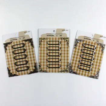 

Free shipping 6card/lot vintage bronze/silver/golden metal frame tag w/brads and engraving corner kit scrapbooking embellishment